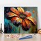 Abstract Flowers Paint-by-Numbers Kit (16x20") – DIY Oil Painting for Adults & Kids with Brushes and Paints, Plants Art for Home Wall Decor